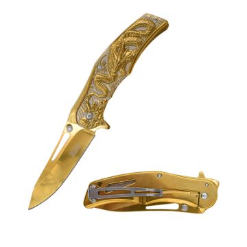 Dark Fantasy Blades Dragon Graphic Spring Assist Knife DF-0061-1