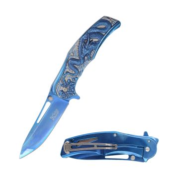 Dark Fantasy Blades Dragon Graphic Spring Assist Knife DF-0061-2