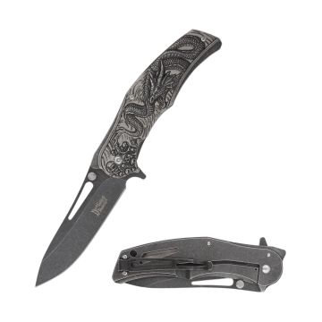 Dark Fantasy Blades Dragon Graphic Spring Assist Knife DF-0061-5
