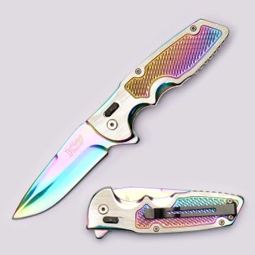 Dark Fantasy Blades Spring Assist Knife With Axis Lock DF-1375RB