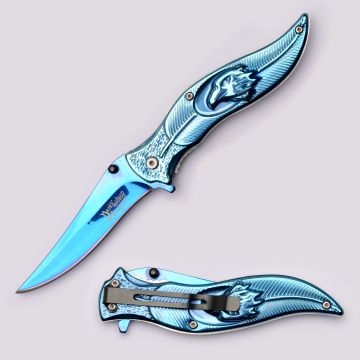 Dark Fantasy Blades Spring Assist Pocket Knife DF-1378BL