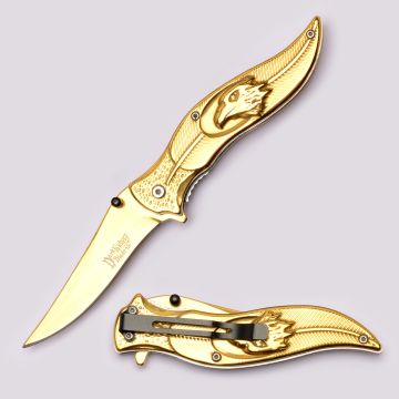 Dark Fantasy Blades Spring Assist Pocket Knife DF-1378GD