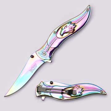 Dark Fantasy Blades Spring Assist Pocket Knife DF-1378RB