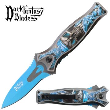 Dark Fantasy Blade Spring Assist Knife Collection - DF-187BL