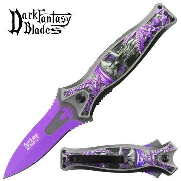 Dark Fantasy Blade Spring Assist Knife Collection - DF-187PR