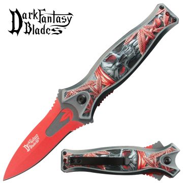Dark Fantasy Blade Spring Assist Knife Collection - DF-187RD