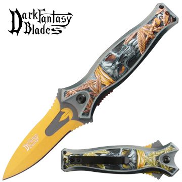 Dark Fantasy Blade Spring Assist Knife Collection - DF-187YL