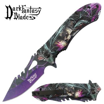 Dark Fantasy Blade Spring Assist Knife Collection