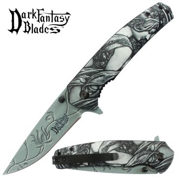Dark Fantasy Blade GY Spring Assist Knife Collection