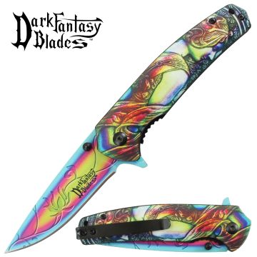 Dark Fantasy Blade RB Spring Assist Knife Collection
