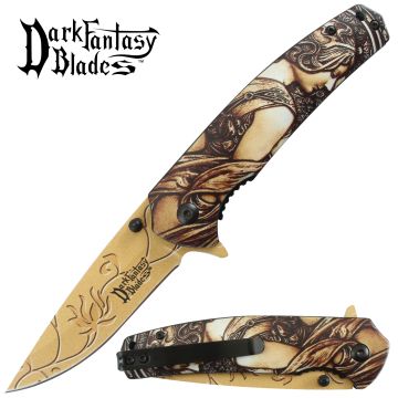Dark Fantasy Blade ROGL Spring Assist Knife Collection