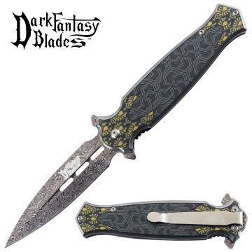 Dark Fantasy Blades Dagger Style Folding Pocket Knife DF-5380-1