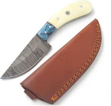 Wild Turkey Handmade Real Damascus Hunting Knife - DM-4034B