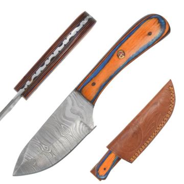 Old Ram Handmade Full Tang Damascus Steel Blade Hunting Knife