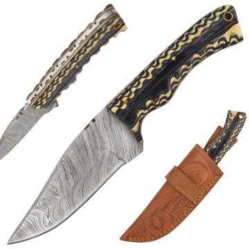 Old Ram Handmade Damascus Blade Hunting Knife DM-OR-521