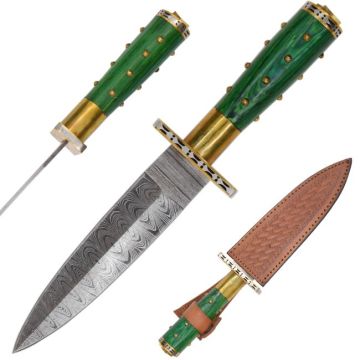 Old Ram Handmade Real Damascus Fixed Blade Dagger DM-OR-541