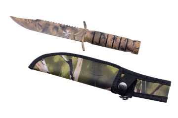 SNAKE EYE Camo Survival Knife - HK-006JC