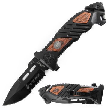 Officially Licensed USMC U.S Marines Rescue Style Assisted Folding Pocket Knife M-A1023WD