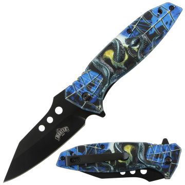 Master USA Spring Assist Pocket Folding Knife MU-A204BL