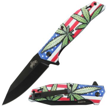 Master USA Spring Assist Pocket Folding Knife MU-A207GN