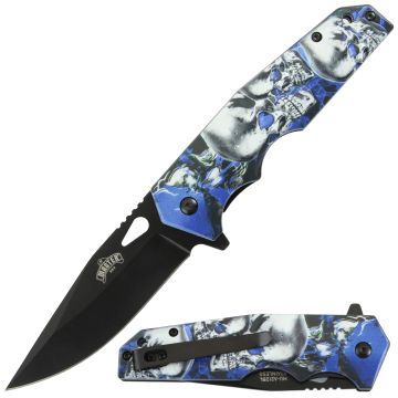 Master USA Spring Assist Pocket Folding Knife MU-A212BL