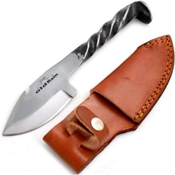 Old Ram Handmade Railroad Spike Fixed Blade Knife OR-5051