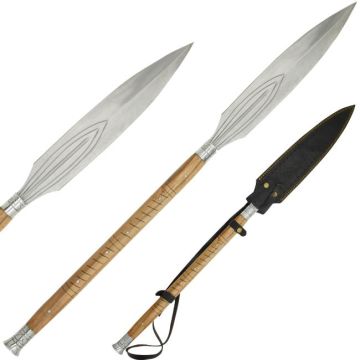 Medieval Warrior Handmade Viking Spear With Sheath OR-710