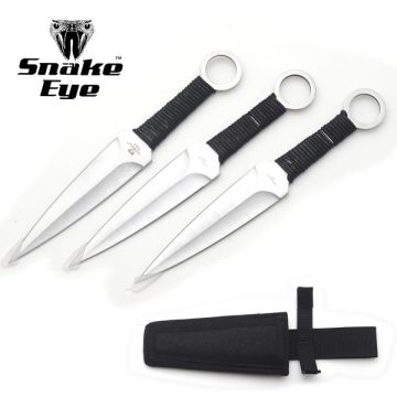 3 Pcs Naruto 12" Overall Kunai Uzumaki Throwing Knives