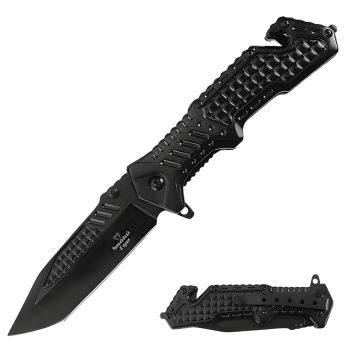Snake Eye Tactical Heavy Duty Spring Assist Rescue Style Pocket Knife SE-0340BK