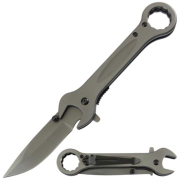 Snake Eye Tactical Wrench Tactical Assist Pocket Knife SE-1103GY