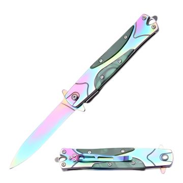 Snake Eye Tactical Stiletto Spring Assist Knife SE-1112GN