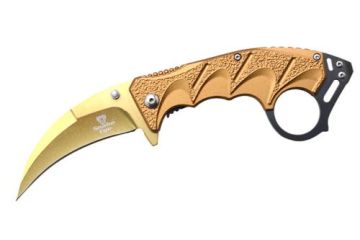 Snake Eye Tactical Karambit Spring Assist Knife 4.5" Closed