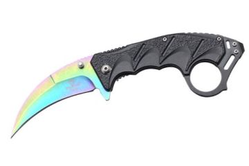 Snake Eye Tactical Karambit Spring Assist Knife 4.5" Closed