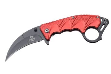 Snake Eye Tactical Karambit Spring Assist Knife 4.5" Closed