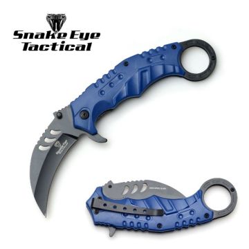 Snake Eye Tactical Karambit Tactical Spring Assist SE-1345BL