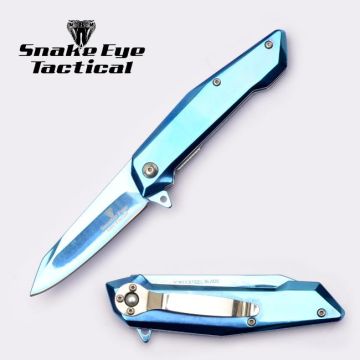 Snake Eye Tactical Heavy Duty Spring Assist Knife SE-1387BL
