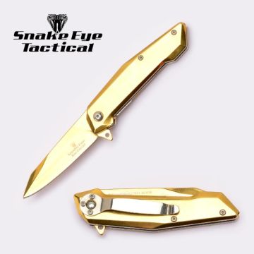 Snake Eye Tactical Heavy Duty Spring Assist Knife SE-1387GD