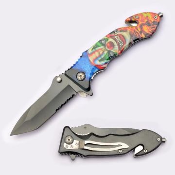 Snake Eye Tactical Rescue Style Spring Assist Knife SE-1400J2