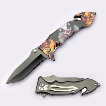 Snake Eye Tactical Rescue Style Spring Assist Knife SE-1400J4