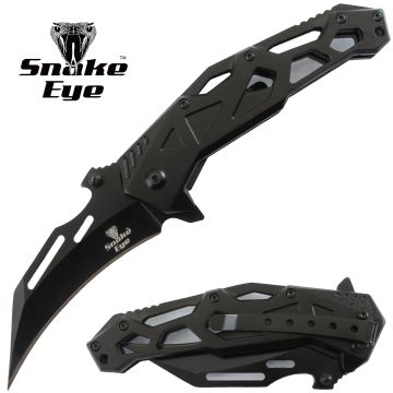 Snake Eye Tactical Karambit Spring Assist Knife - SE-179BK