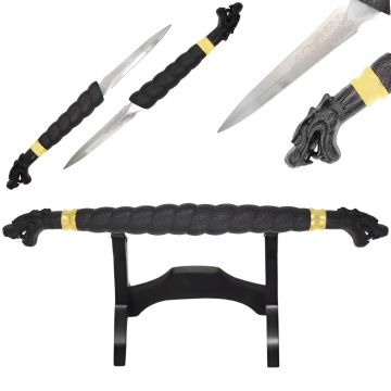 Twin Dragon Dagger With Stand SE-2332B