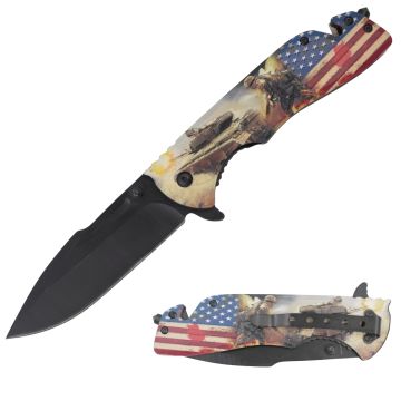 Snake Eye Tactical Spring Assist Rescue Style Pocket Knife SE-5006AR