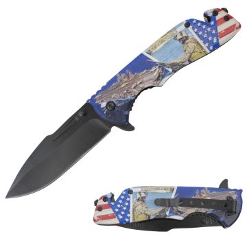 Snake Eye Tactical Spring Assist Rescue Style Pocket Knife SE-5006MA