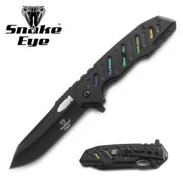 Snake Eye Tactical Spring Assist Pocket Knife SE-5057BK