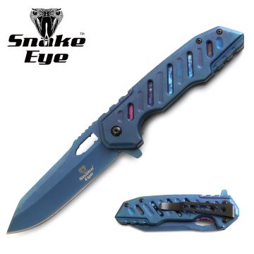 Snake Eye Tactical Spring Assist Pocket Knife SE-5057BL