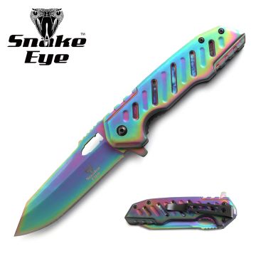 Snake Eye Tactical Spring Assist Pocket Knife SE-5057RB