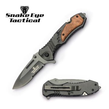 Snake Eye Tactical Spring Assist Rescue Style Knife SE-5233