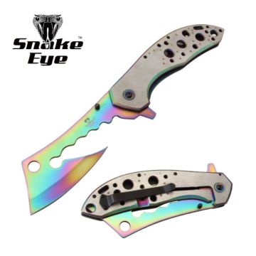 Snake Eye Tactical Jumbo Cleaver Spring Assist Knife SE-5249RB