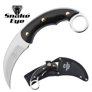 Snake Eye Tactical Fix Blade Karambit Knife  SE-5256MR