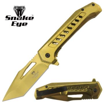 Snake Eye Tactical Spring Assist Heavy Duty Pocket Knife SE-5264GD